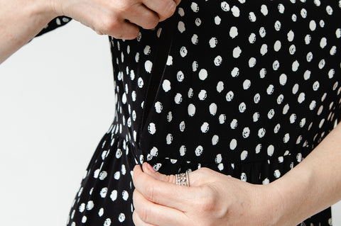 Lyla and Leche Black Mono Spot Dress 3