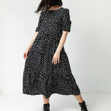 Lyla and Leche Black Mono Spot Dress 2