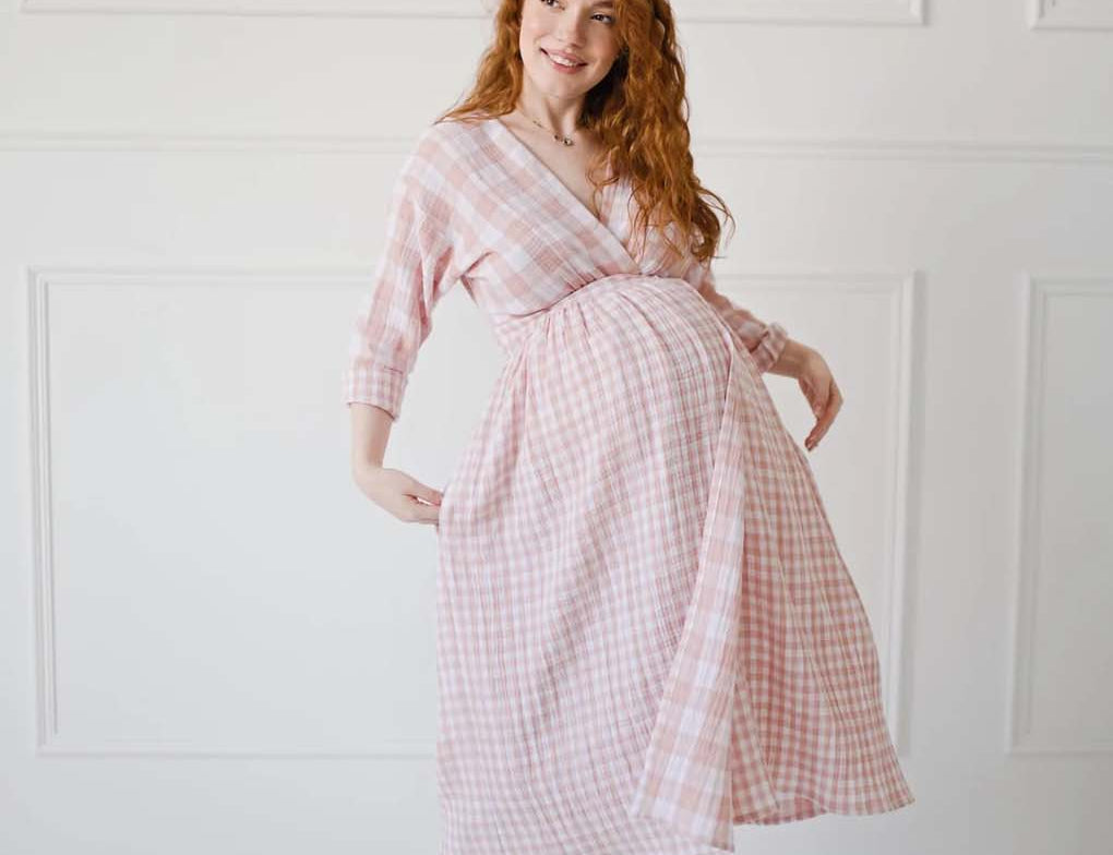Bump & Milk Teresita Organic Cotton Wrap Dress 2
