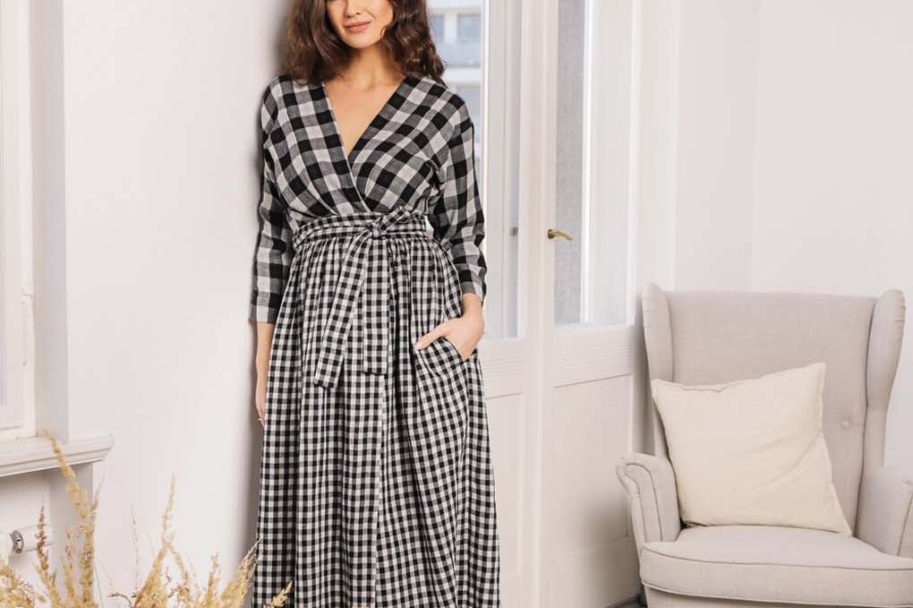 Bump & Milk Teresita Organic Cotton Wrap Dress 5