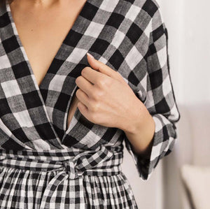 Bump & Milk Teresita Organic Cotton Wrap Dress 6