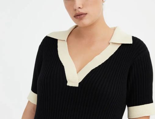 Jillian Boustred Jamie Polo Dress - Black 2