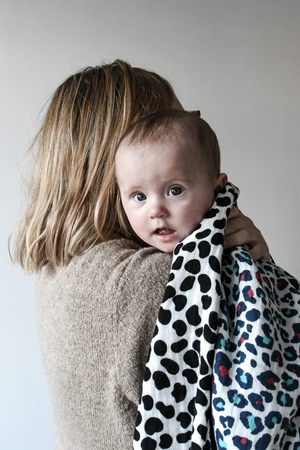 Etta Loves ANIMAL PRINT MUSLIN BLANKET - Reversible Newborn to 4 Months / 5+ Months 1