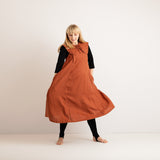 JOURNY Breastfeeding Cover - Detachable Collar - Margot Mummy Collar - Burnt Orange Linen 4