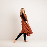 JOURNY Nursing & Maternity Dress - Lucy - Burnt Orange 2