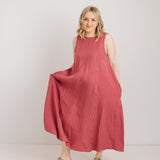 JOURNY Lucy Dress - Pink Check Tencel 2