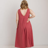 JOURNY Lucy Dress - Pink Check Tencel 5