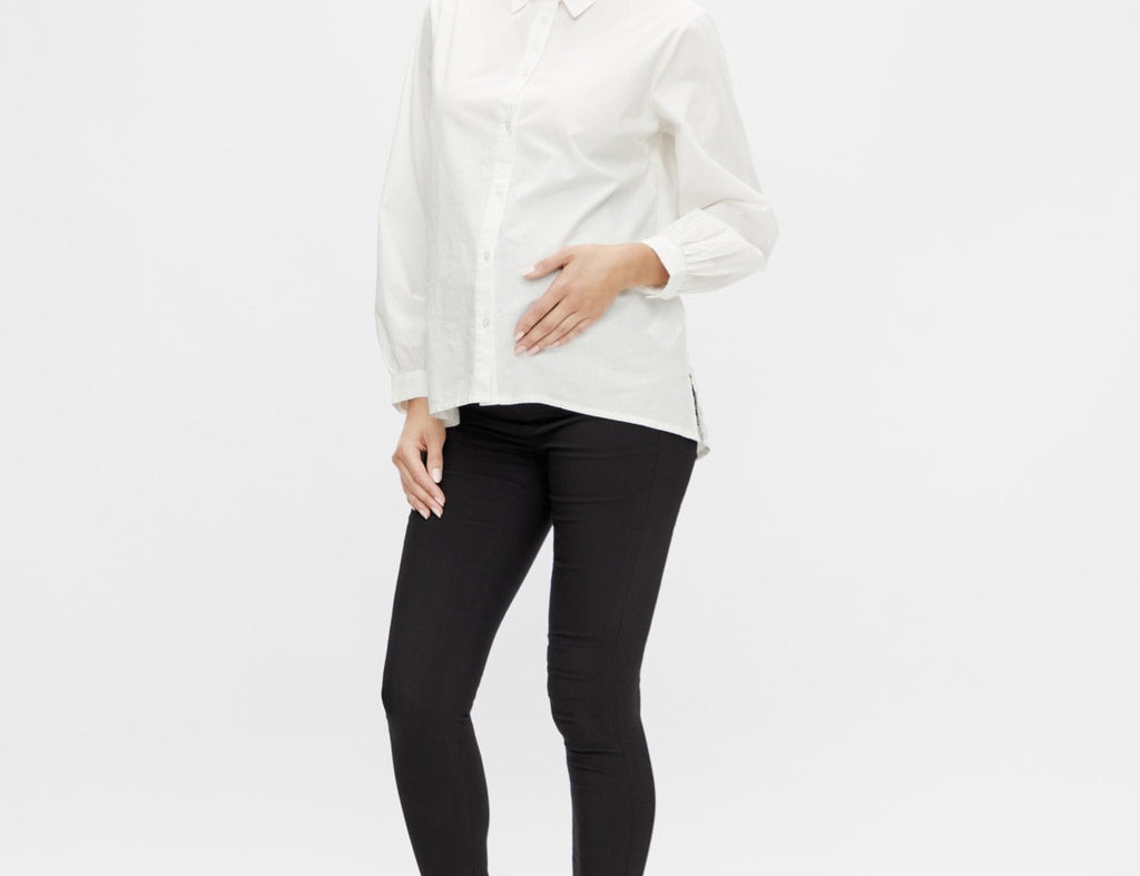 Mamalicious Lucy Black Slim Pant 1