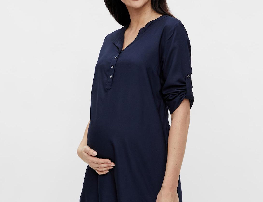 Mamalicious Round Neck 3/4 Sleeve Tunic 1