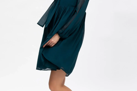 Pietro Brunelli Maternity Nova Green Maternity and Nursing Dress in Chiffon 5