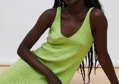 Jillian Boustred Mia Dress - Lime 3