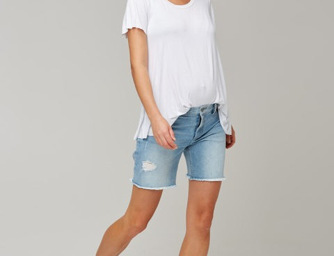 Nom Maternity Montauk Denim Shorts 1