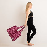 JOURNY The Everything Tote Bag - Pink Leopard Linen 2