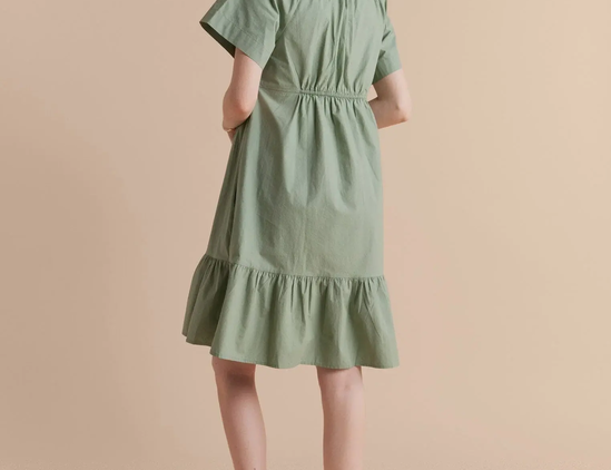 Hatch Raglan Mini Dress - Green Bay 2