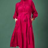 Clary & Peg Phoebe Dress in Hot Pink 4