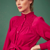 Clary & Peg Phoebe Dress in Hot Pink 2