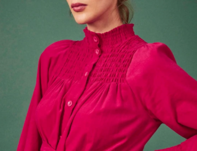 Clary & Peg Phoebe Dress in Hot Pink 2