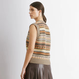 Albaray Neutral Fair Isle Tank 4
