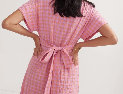 Hatch The Carolina Dress - Sunrise Gingham 2