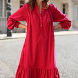 Clary & Peg Phoebe Dress in Hot Pink 1