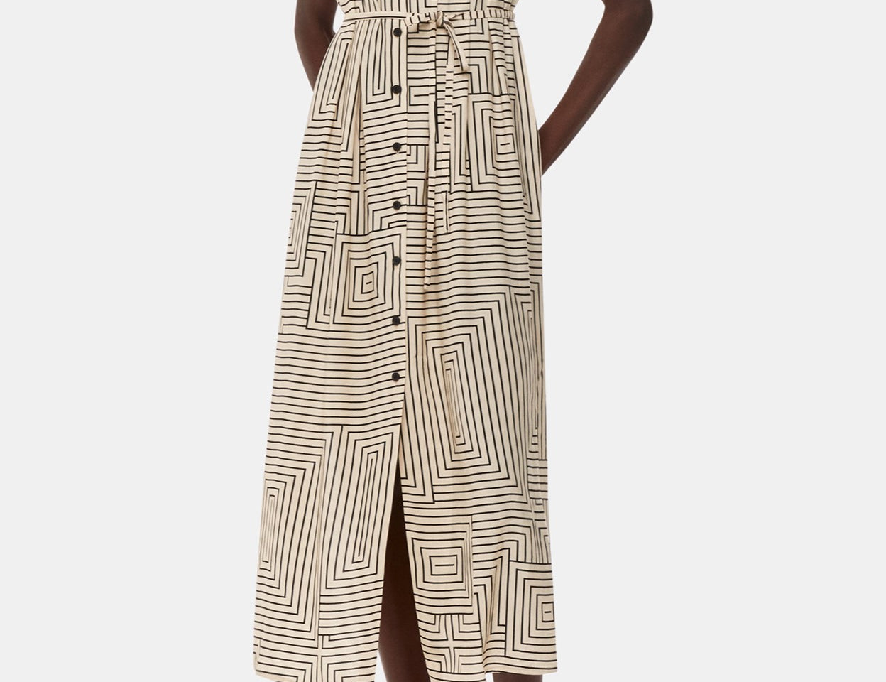 Whistles Angled Stripe Ilana Dress 1