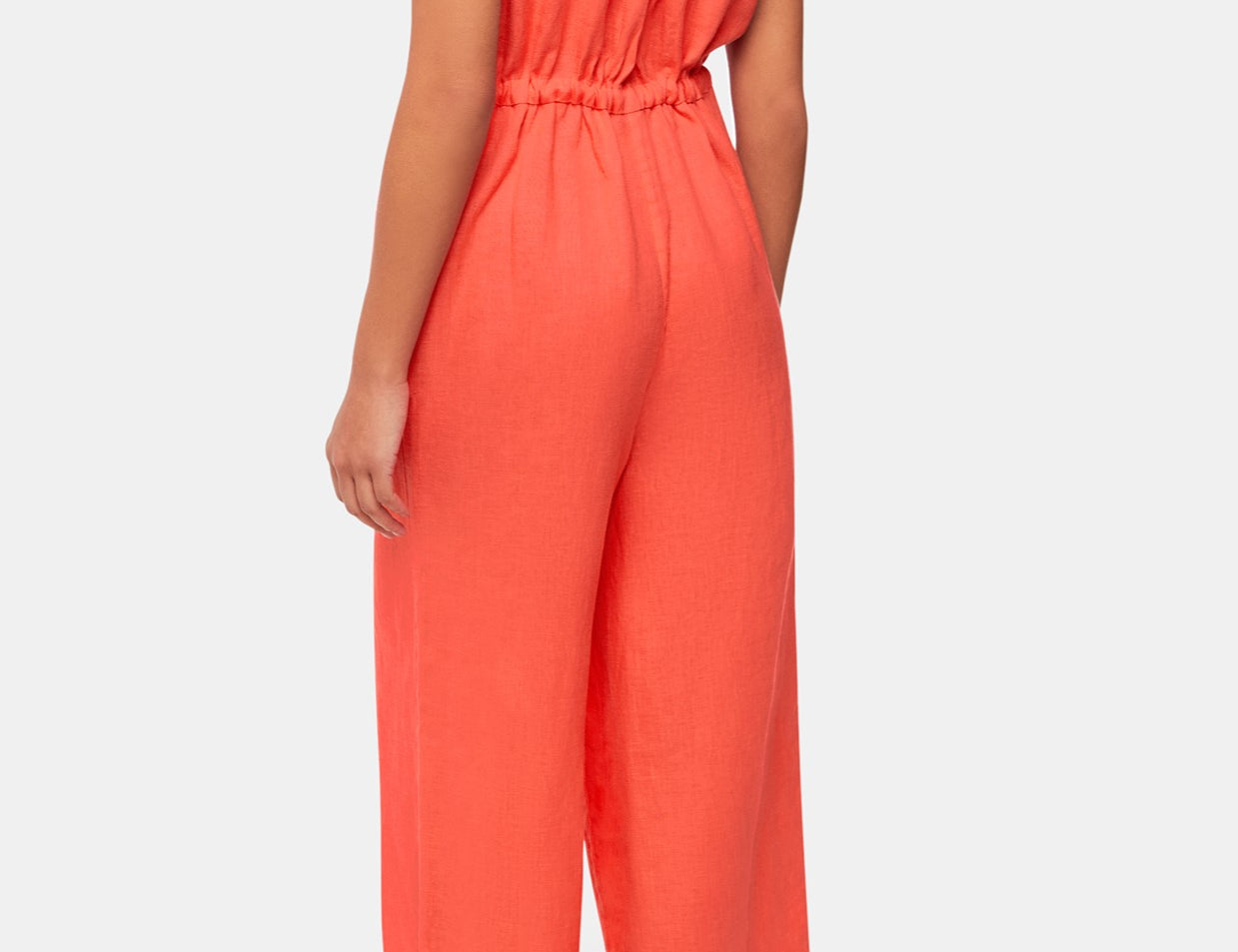 Whistles Bella Linen Wrap Jumpsuit 2