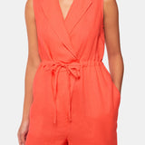 Whistles Bella Linen Wrap Jumpsuit 3