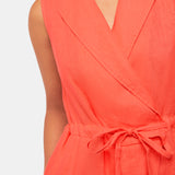 Whistles Bella Linen Wrap Jumpsuit 4