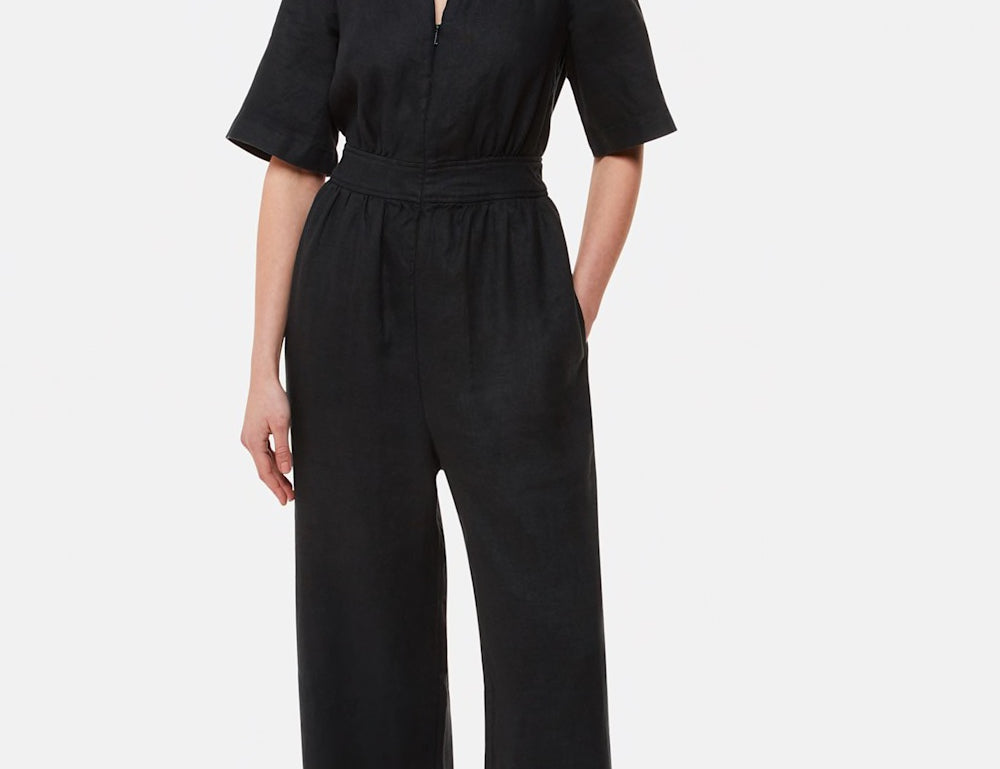 Whistles Cosima Linen Jumpsuit 1