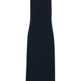 Whistles Erin Texture Midi Dress in Navy 3