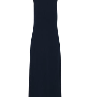 Whistles Erin Texture Midi Dress in Navy 3