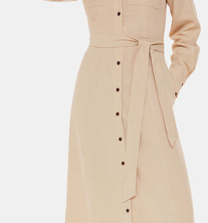 Whistles Imperfect Estella Shirt Dress – Dirty (M) 4