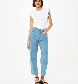 Whistles Frill Cap Sleeve T-Shirt 1