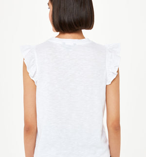 Whistles Frill Cap Sleeve T-Shirt 2