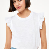 Whistles Frill Cap Sleeve T-Shirt 3