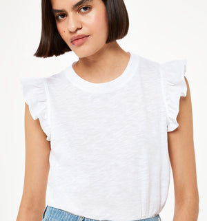 Whistles Frill Cap Sleeve T-Shirt 3