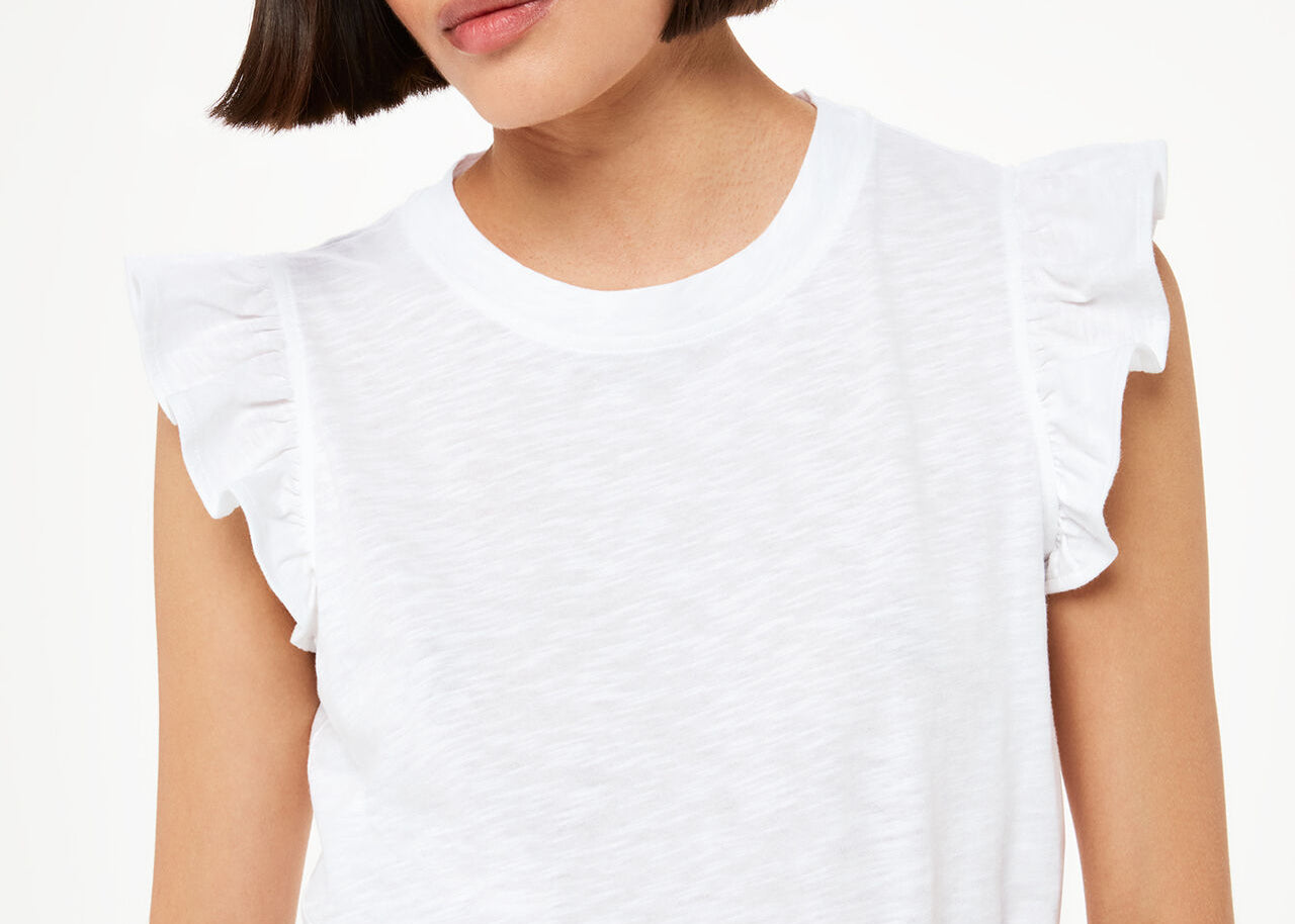 Whistles Frill Cap Sleeve T-Shirt 3