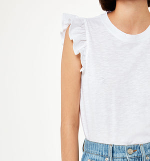Whistles Frill Cap Sleeve T-Shirt 4
