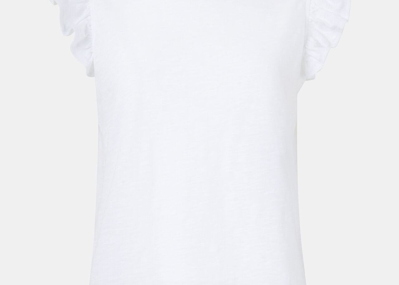 Whistles Frill Cap Sleeve T-Shirt 5