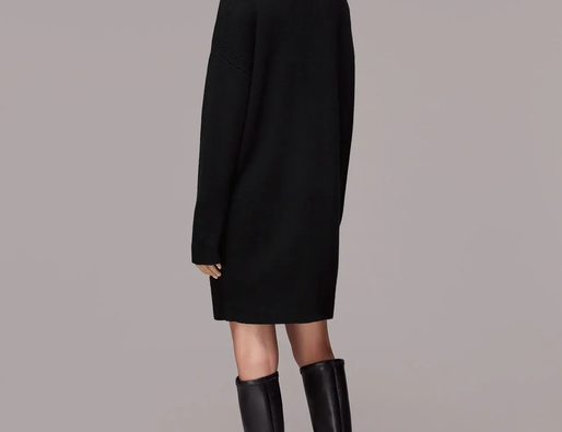Whistles Imperfect Funnel Neck Knit Dress – Hole (L) 2