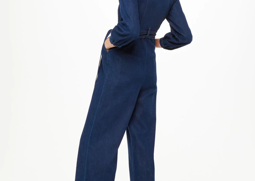 Whistles Joni Denim Belted Jumpsuit 2