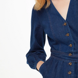 Whistles Joni Denim Belted Jumpsuit 3