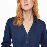 Whistles Joni Denim Belted Jumpsuit 4