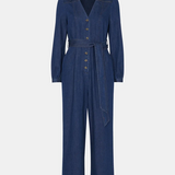 Whistles Joni Denim Belted Jumpsuit 5