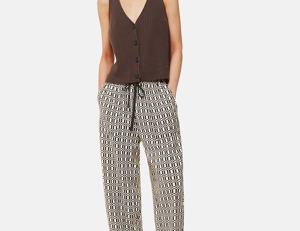 Whistles Link Check Print Trouser 1