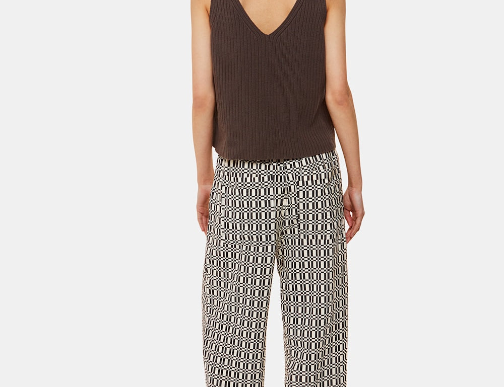 Whistles Link Check Print Trouser 2