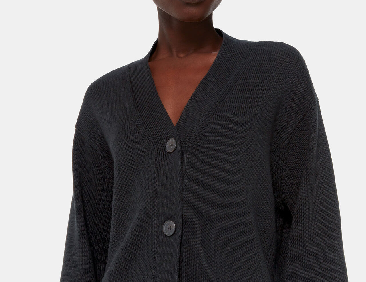 Whistles Nina Button Front Cardigan 1