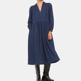 Whistles Rina Trapeze Dress Denim 3