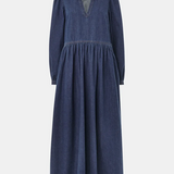 Whistles Rina Trapeze Dress Denim 5