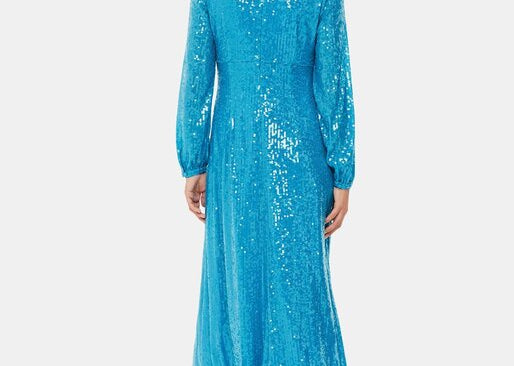 Whistles Sequin Keyhole Midi Dress 2
